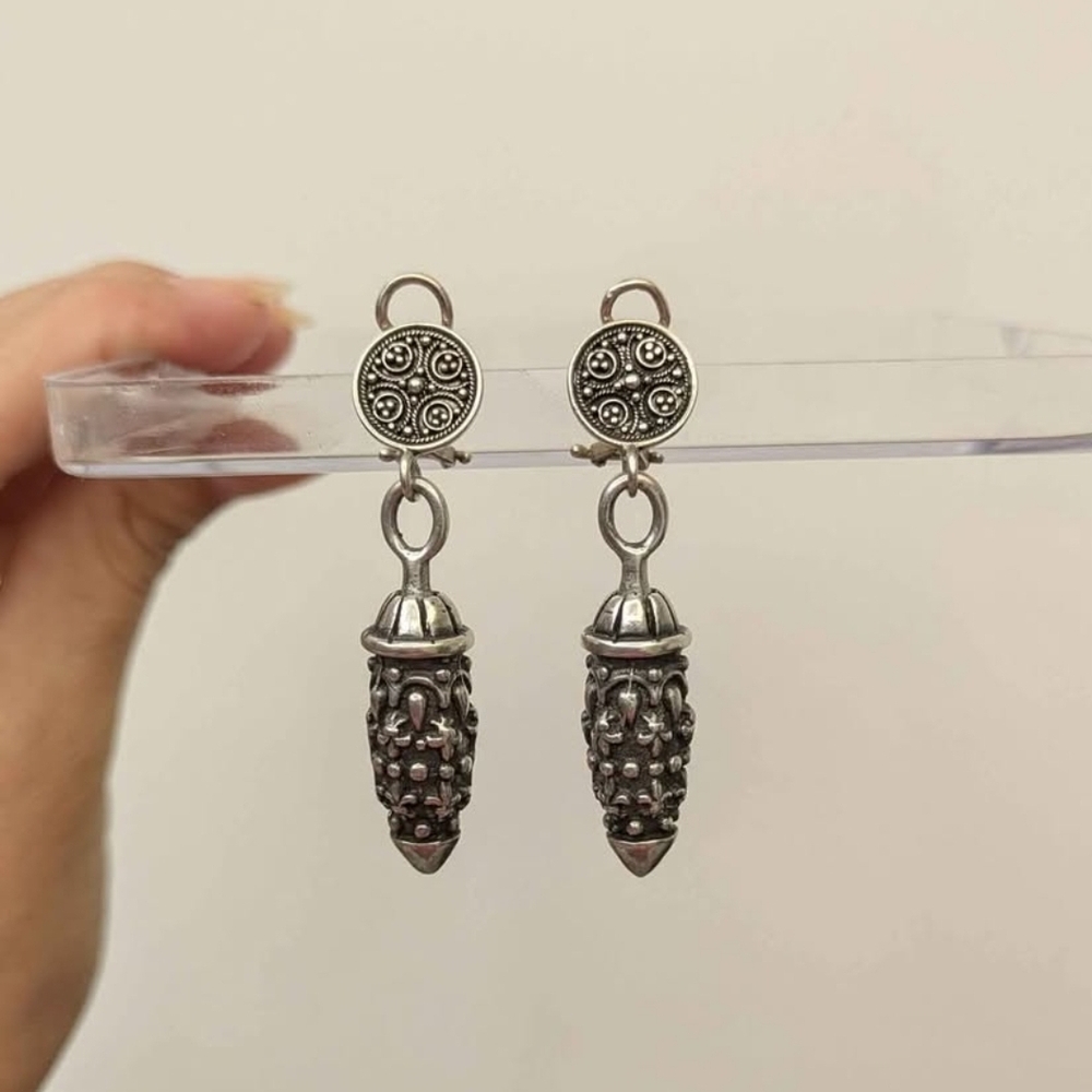 Elegant Silver Dangle Earrings